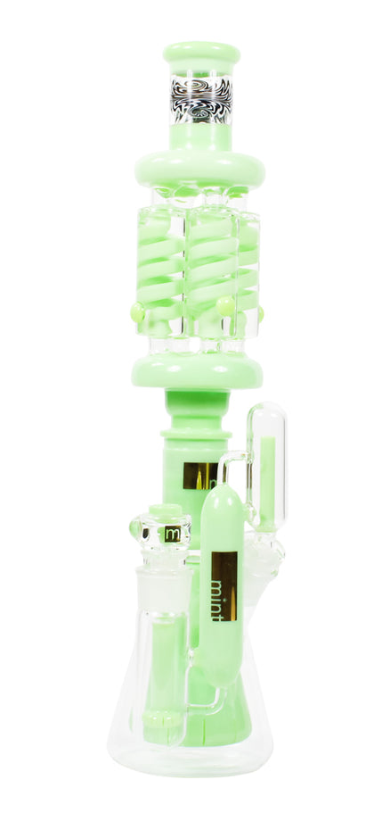 Mint X5X Custom Crafted Bong Milky Green
