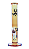 LMAO Azure Straight Bong Golden