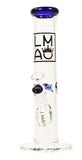 LMAO Oh My Tube Straight Bong 5mm Blue