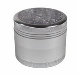 LMAO Clear Top Grinder 2.5" Silver