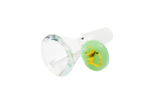 LMAO Cone Bowl 14mm Milky TY Green