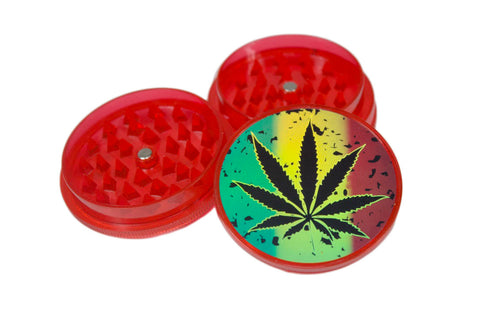 Acrylic Grinder with Storage Red